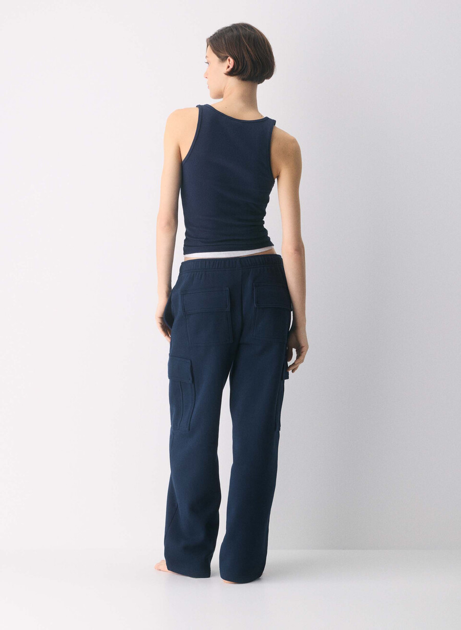 pantaloni de trening confortabili din fleece mega cargo admiral