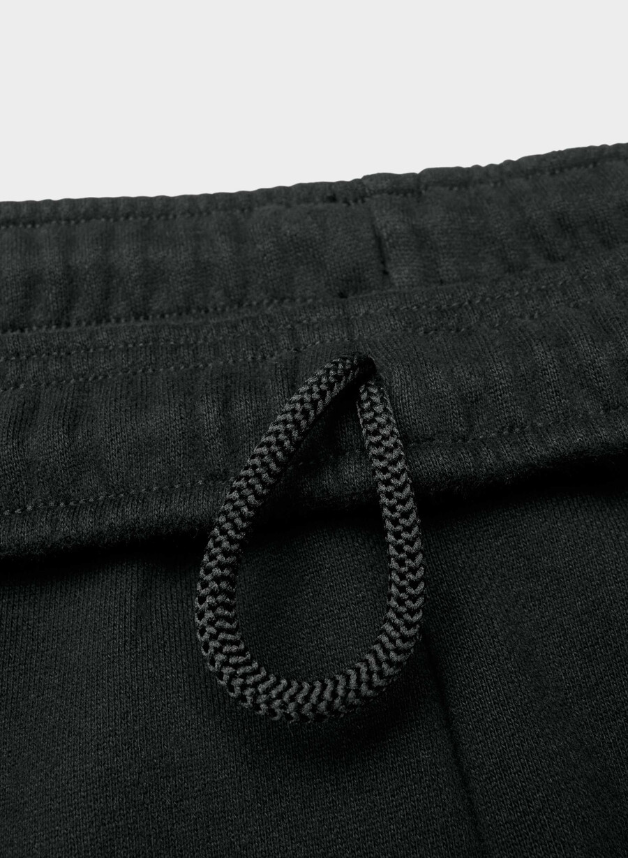 pantaloni de trening cozy sweatfleece mega cargo negri
