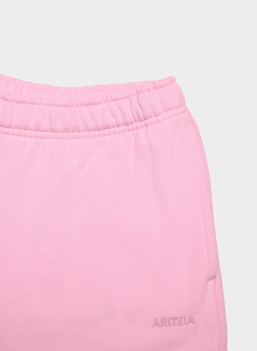 pantaloni de trening confortabili din fleece mega cargo morganite pink