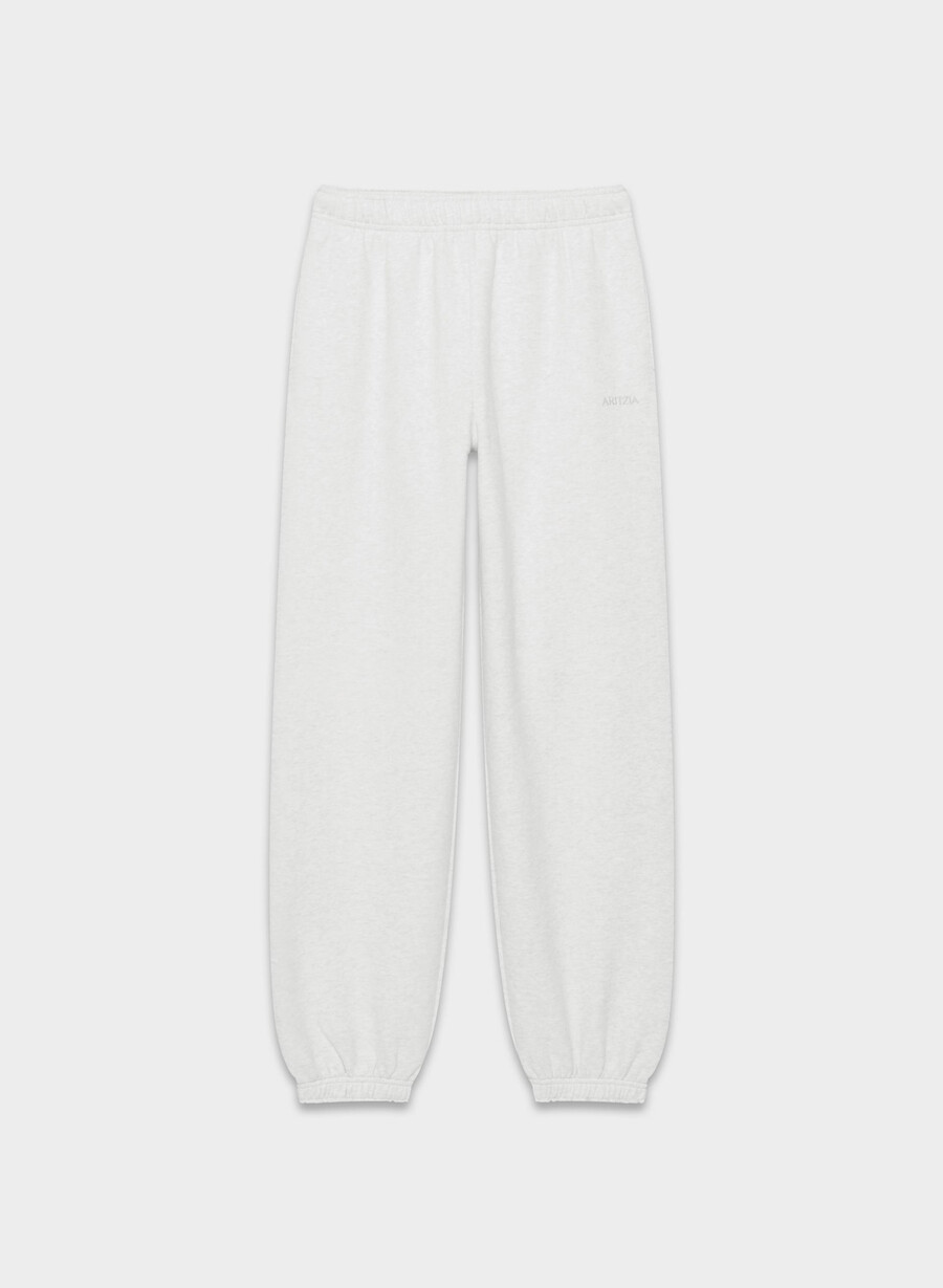 pantaloni scurți confortabili de trening mega jogger heather cloud white