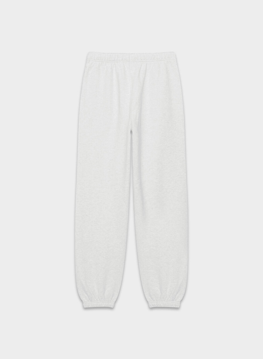pantaloni scurți confortabili de trening mega jogger heather cloud white