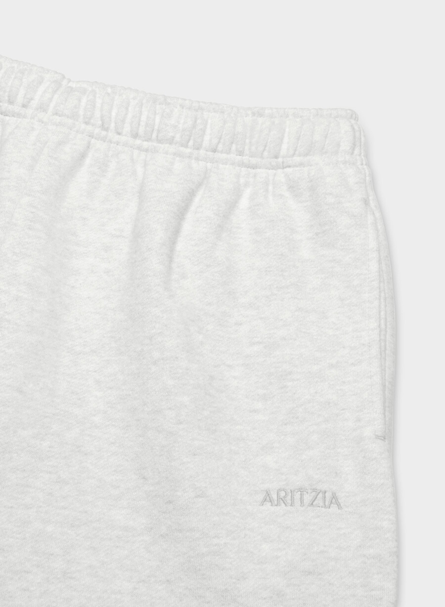 pantaloni scurți confortabili de trening mega jogger heather cloud white