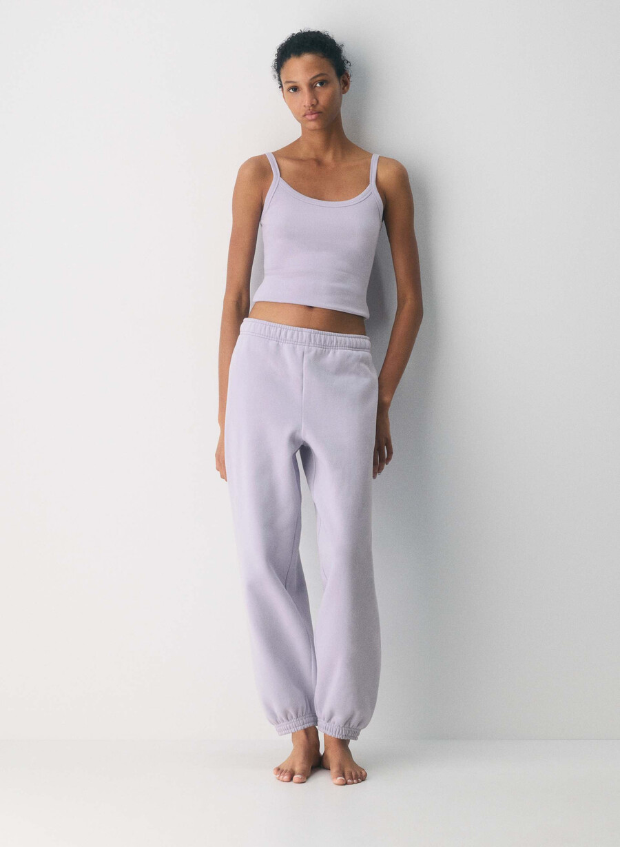 bluză de trening cozy sweatfleece mega jogger wildflore lilac