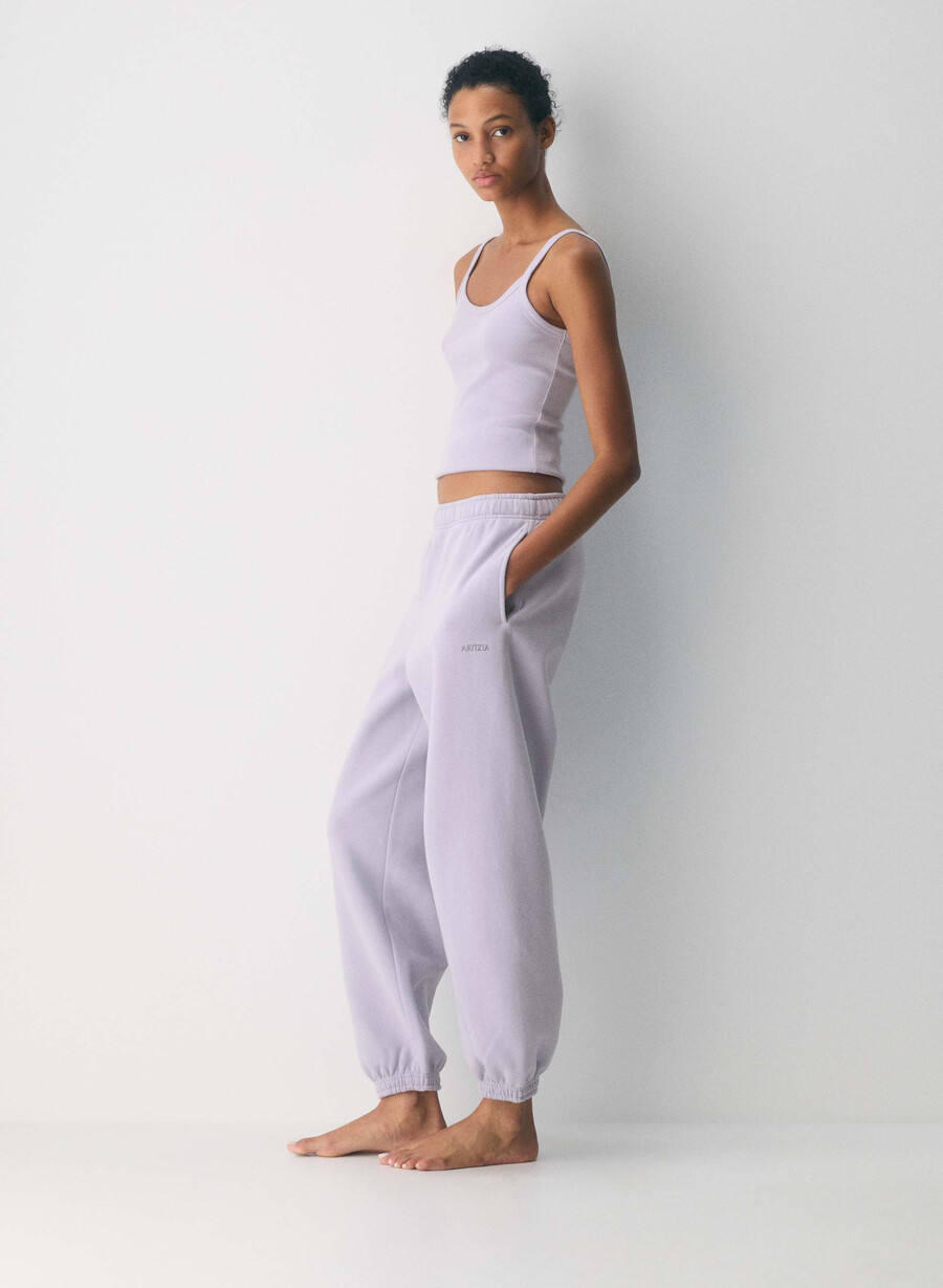 bluză de trening cozy sweatfleece mega jogger wildflore lilac