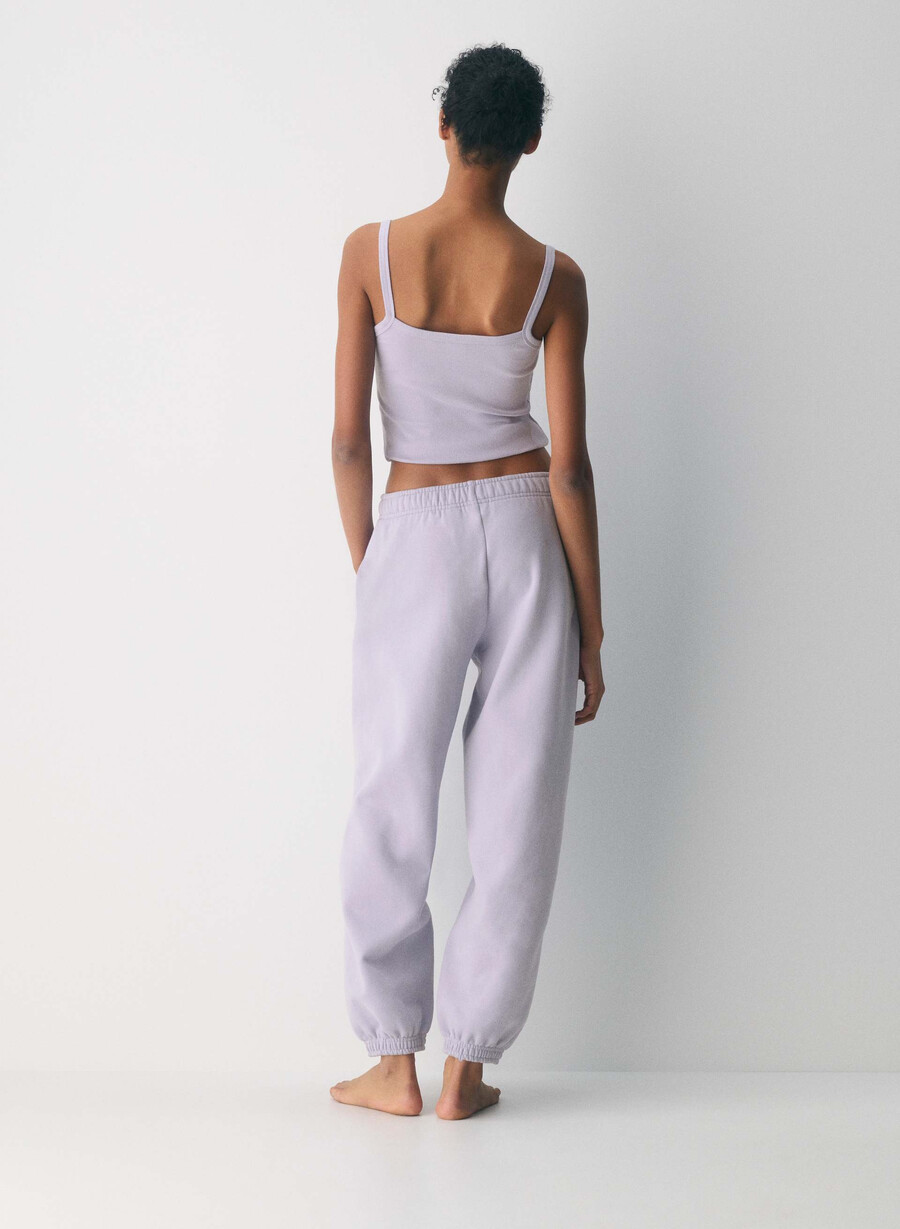 bluză de trening cozy sweatfleece mega jogger wildflore lilac