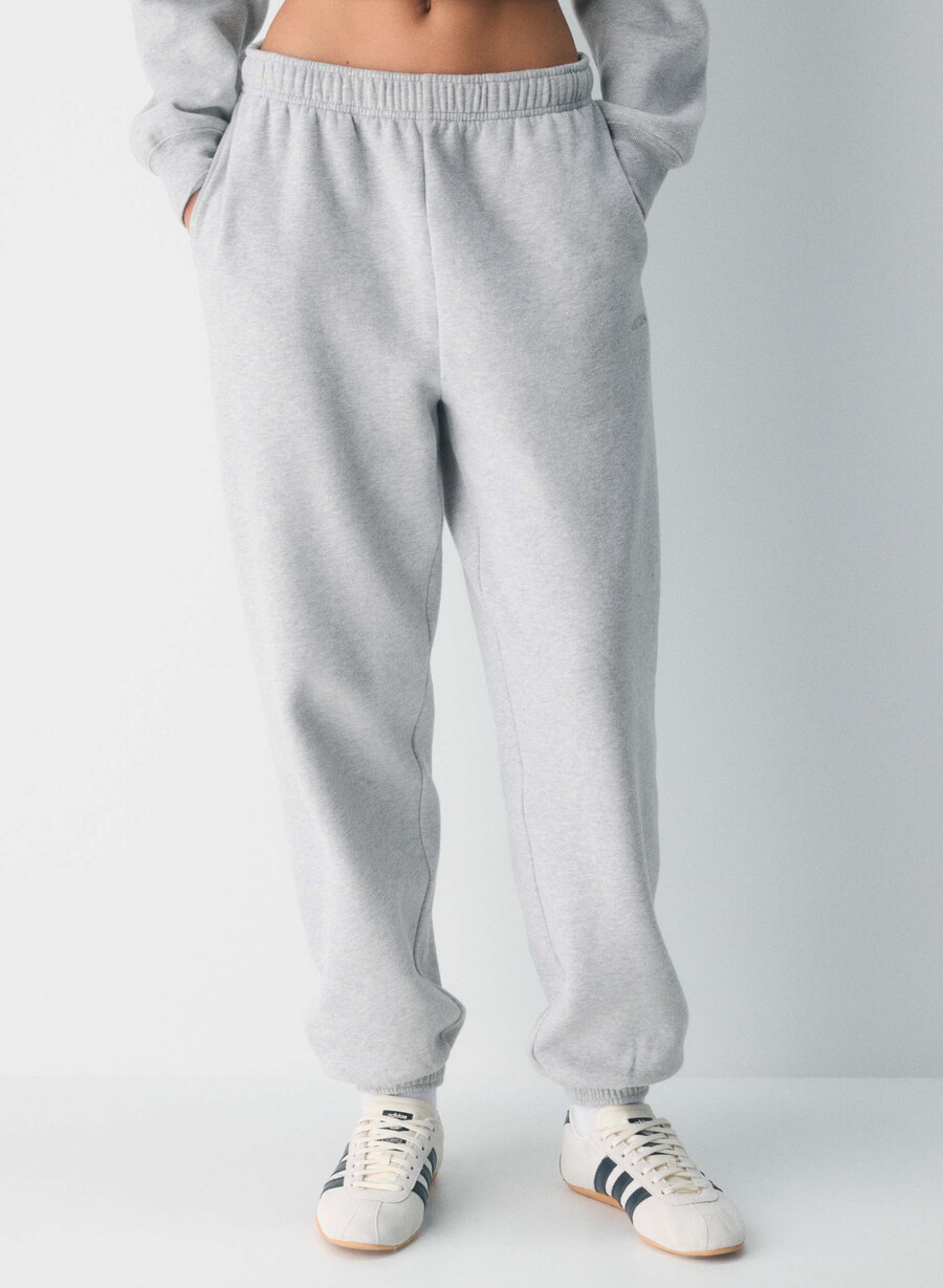 pantaloni de trening cozy sweatfleece mega jogger heather chrome