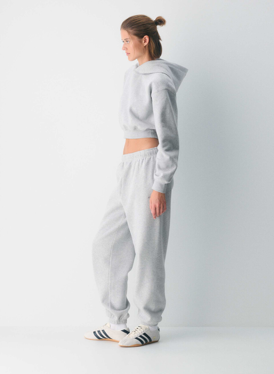 pantaloni de trening cozy sweatfleece mega jogger heather chrome