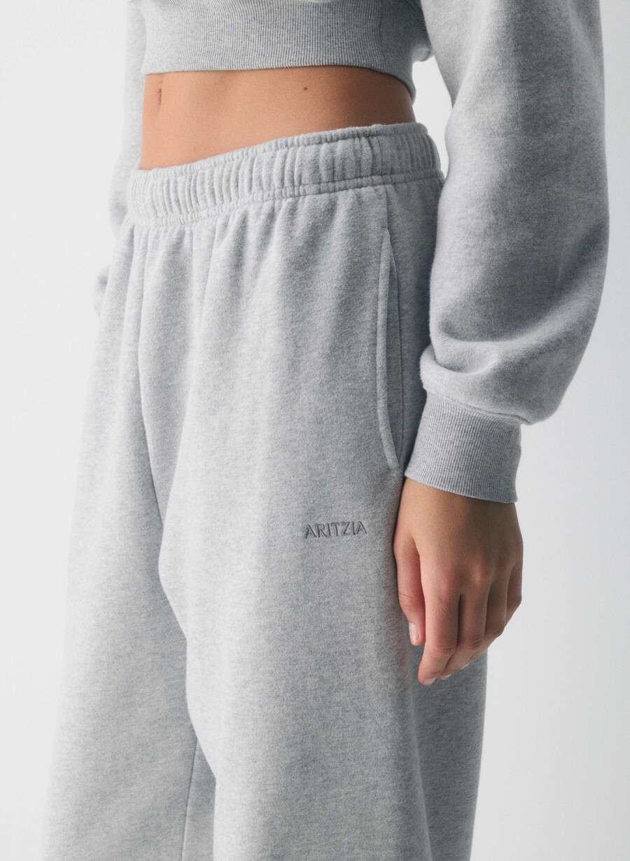pantaloni de trening cozy sweatfleece mega jogger heather chrome