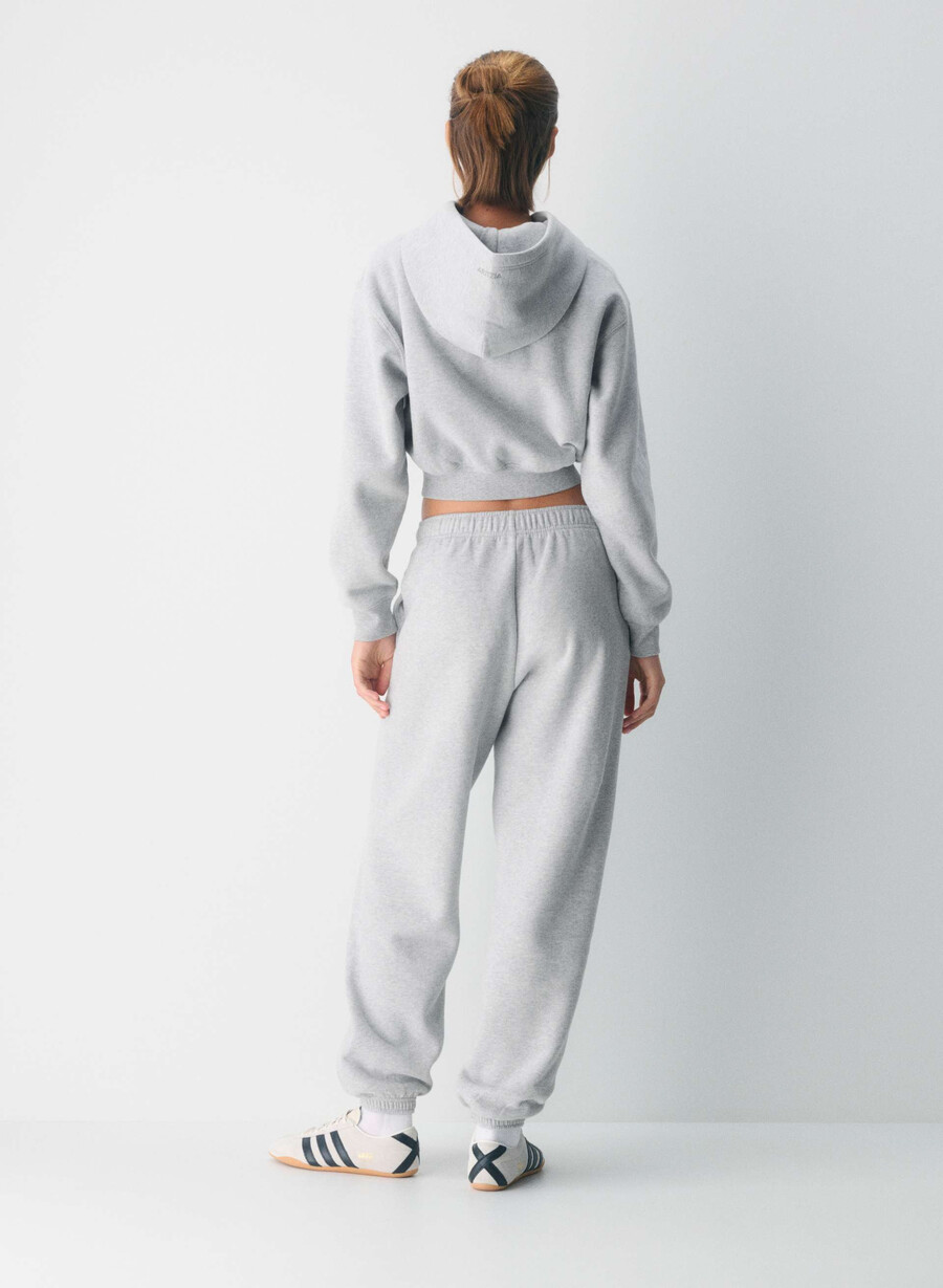 pantaloni de trening cozy sweatfleece mega jogger heather chrome