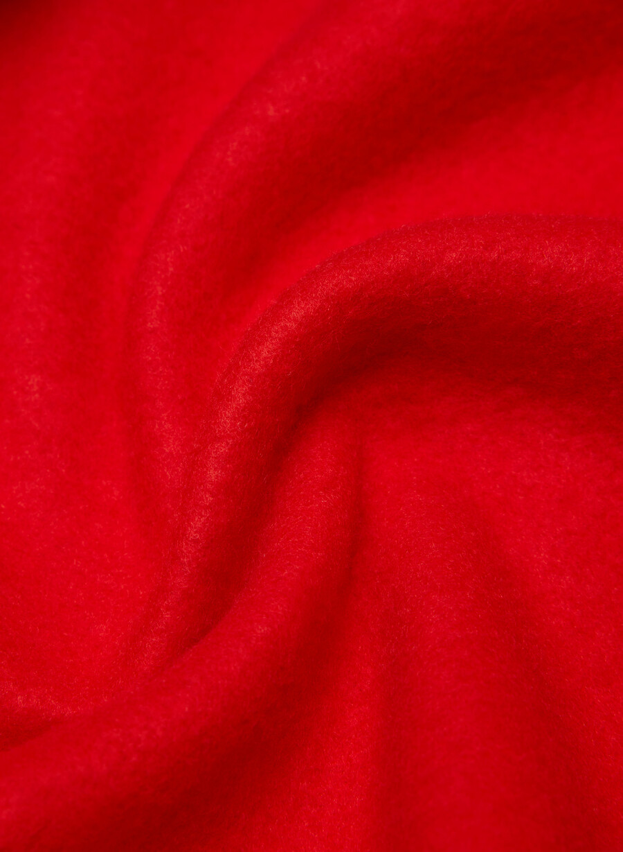 hanorac confortabil din fleece mega raglan roșu intermitent