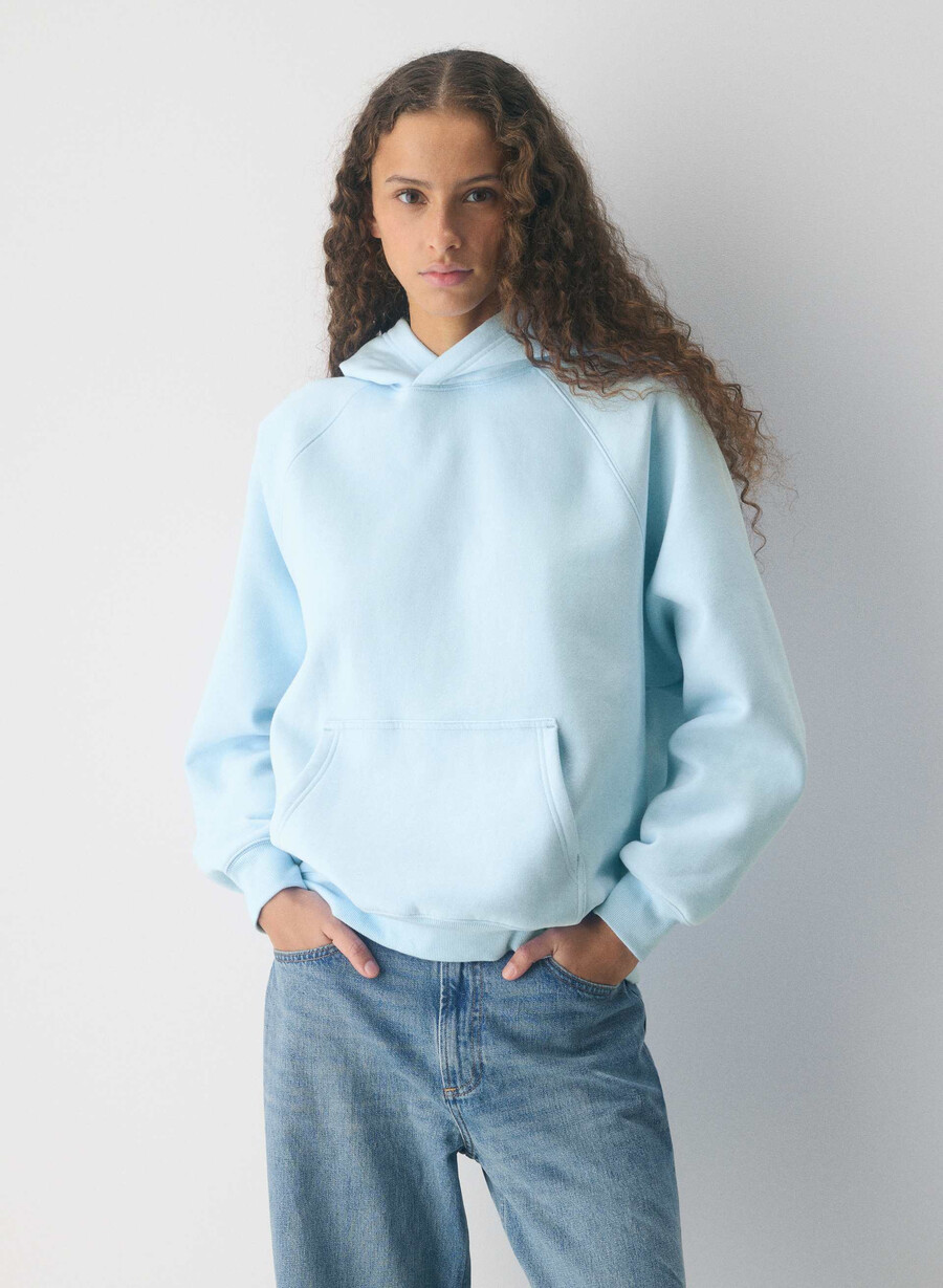 hanorac confortabil din fleece mega raglan villa blue