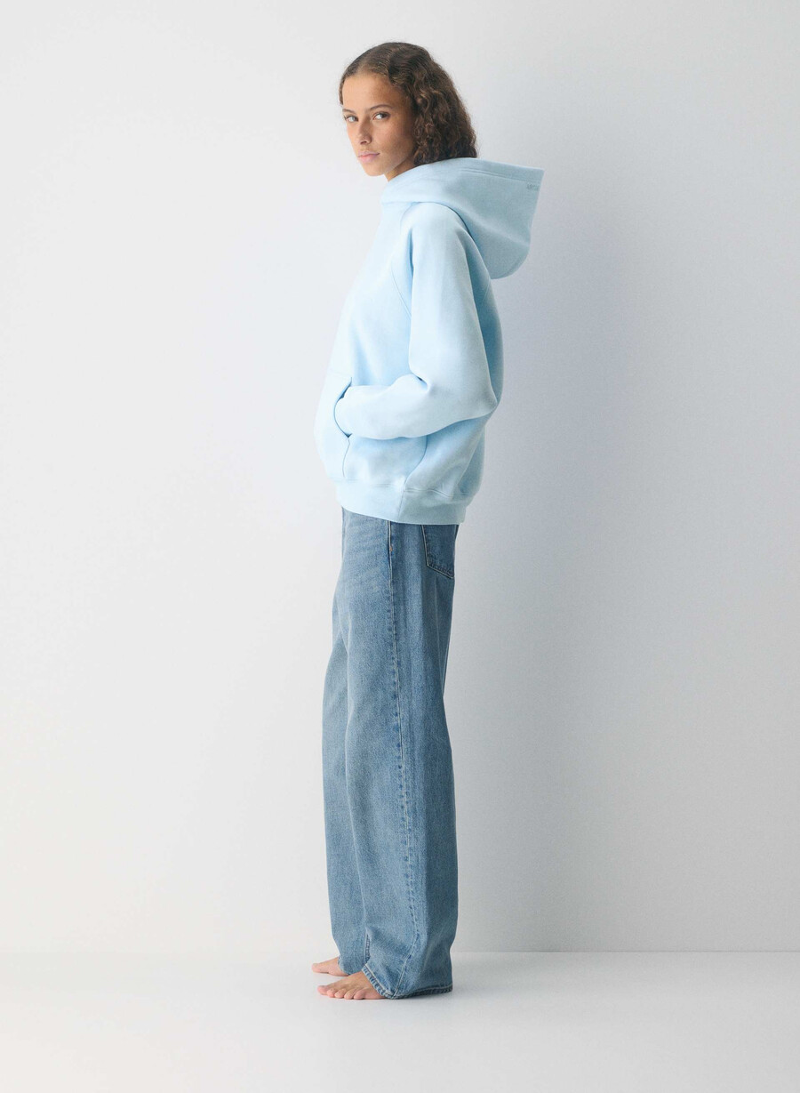 hanorac confortabil din fleece mega raglan villa blue