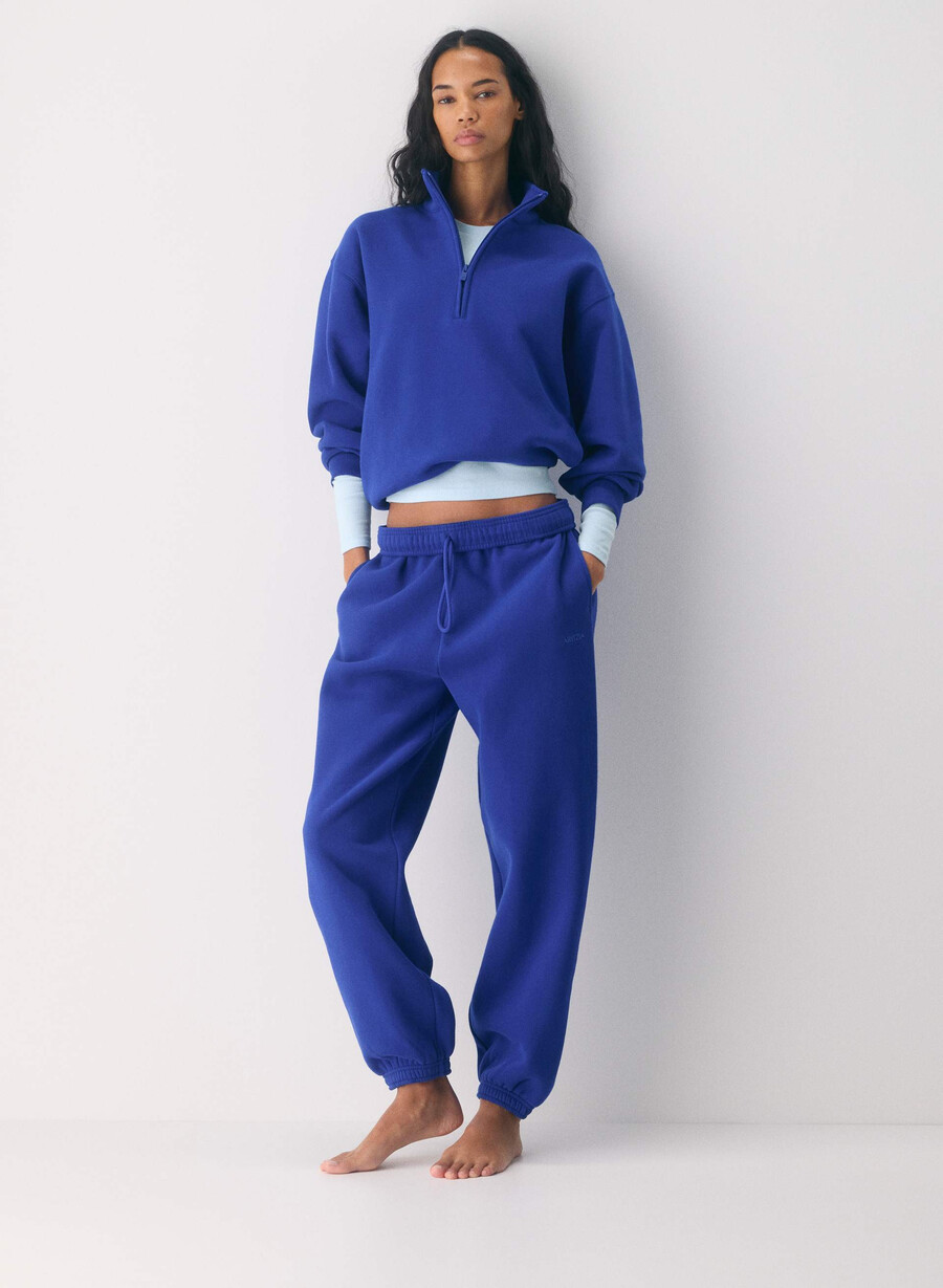 jachetă confortabilă din fleece cu fermoar 12 boyfriend ablaze blue