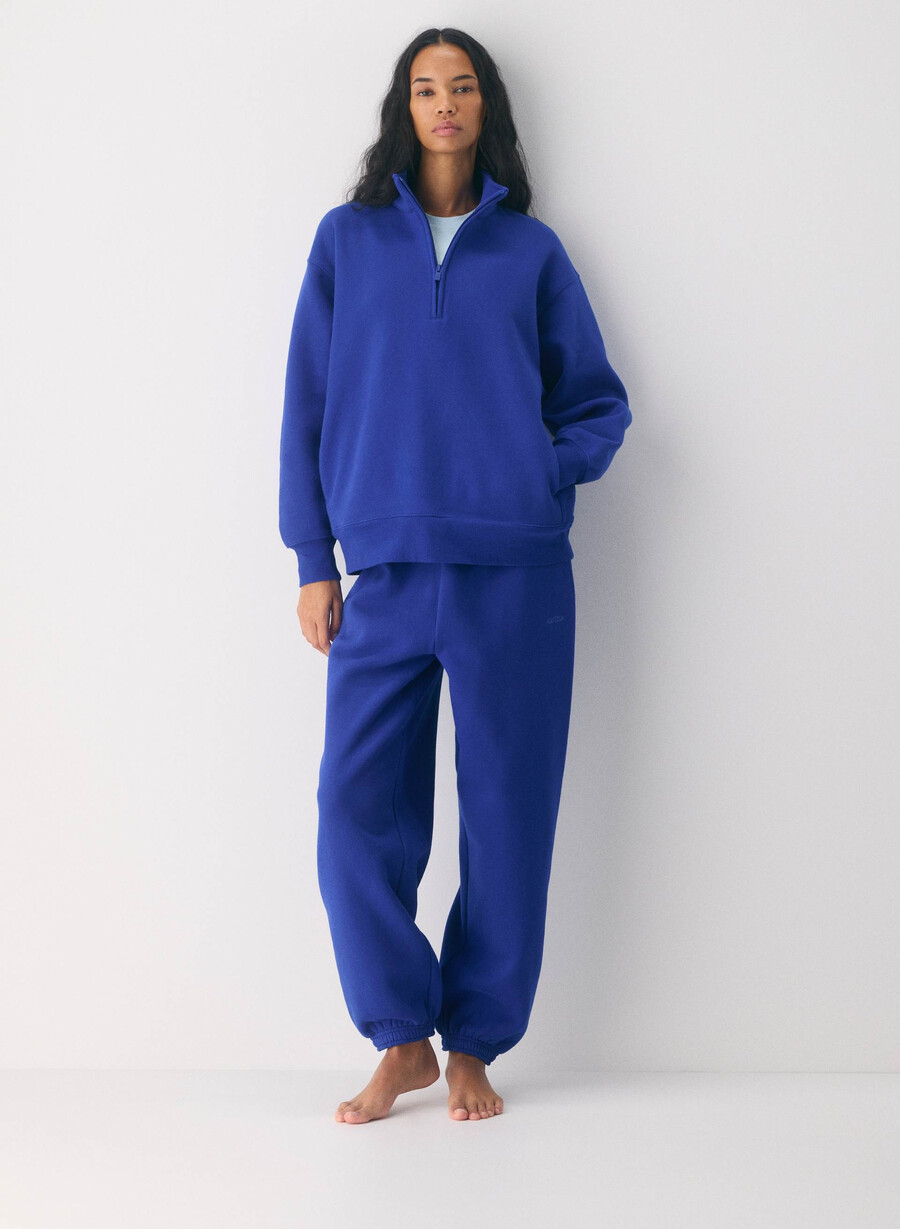 jachetă confortabilă din fleece cu fermoar 12 boyfriend ablaze blue