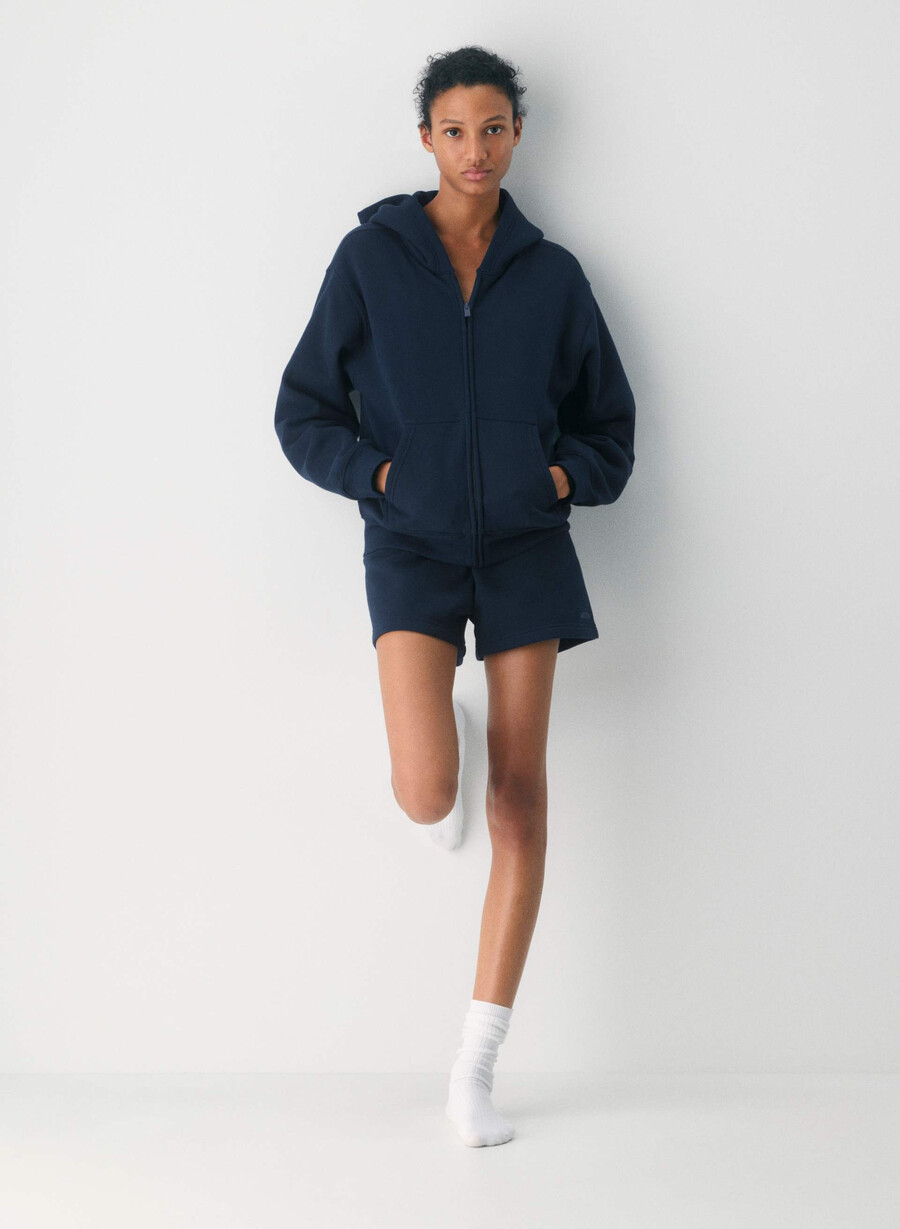 hanorac confortabil din fleece cu fermoar perfect admiral