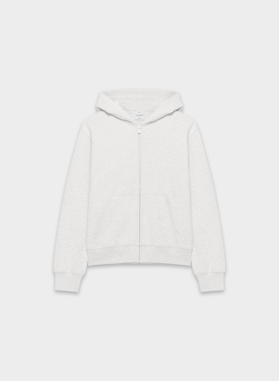 hanorac confortabil cu fermoar perfect din fleece alb-negru