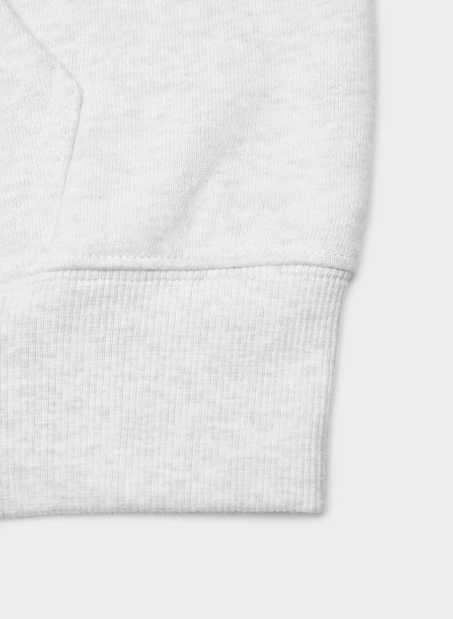 hanorac confortabil cu fermoar perfect din fleece alb-negru