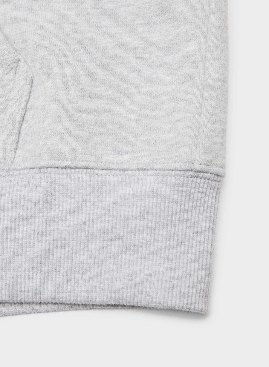 hanorac confortabil din fleece perfect cu fermoar heather chrome