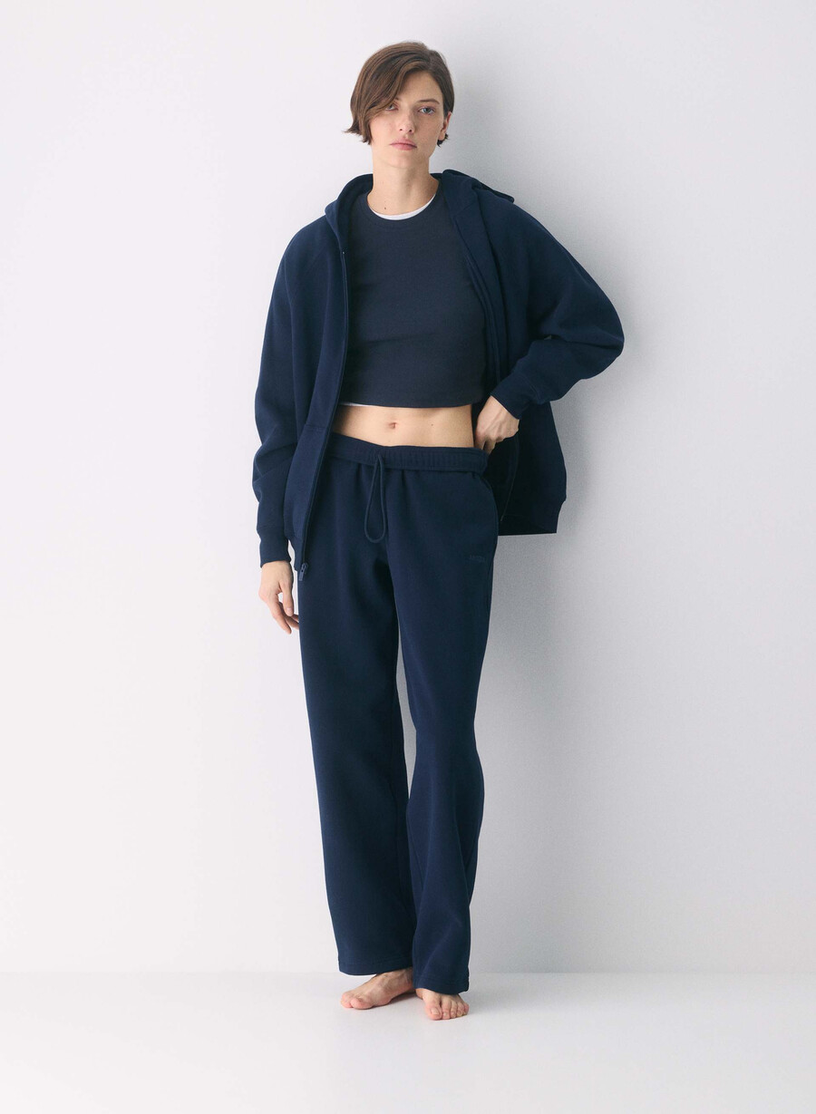 pantaloni de trening confortabili din fleece mega straight admiral