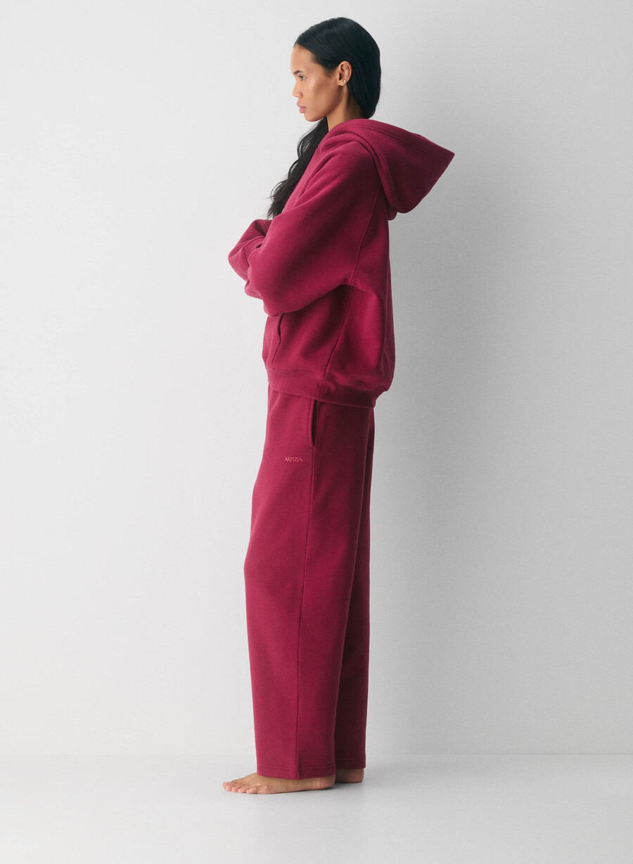 pantaloni de trening cozy sweatfleece mega straight juicy rose