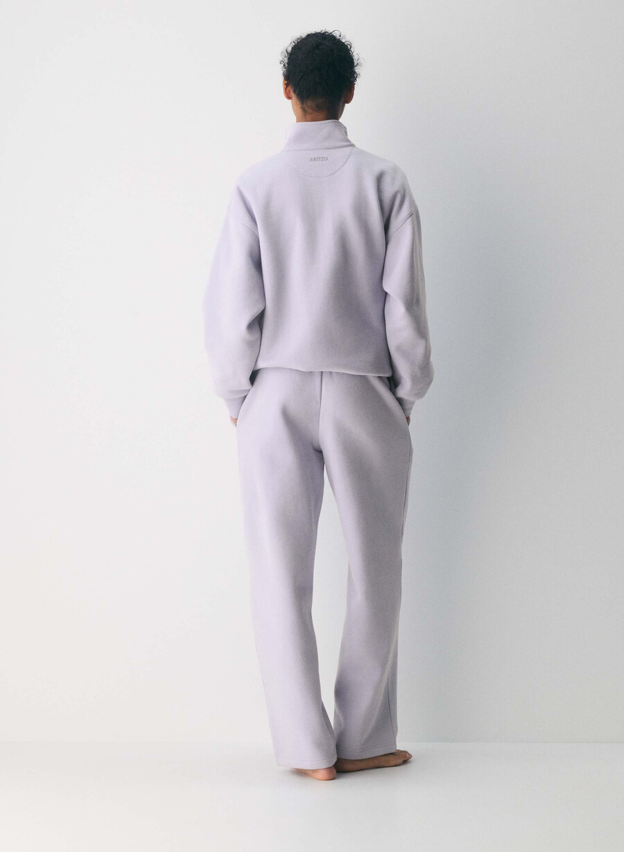 pantaloni de trening cozy sweatfleece mega straight wildflower lilac
