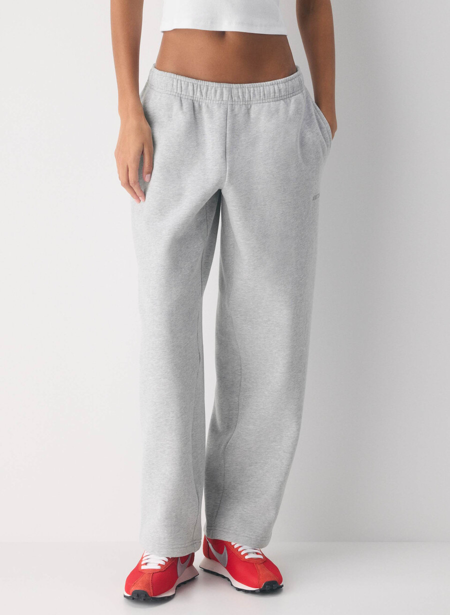 pantaloni de trening cozy sweatfleece mega straight heather chrome