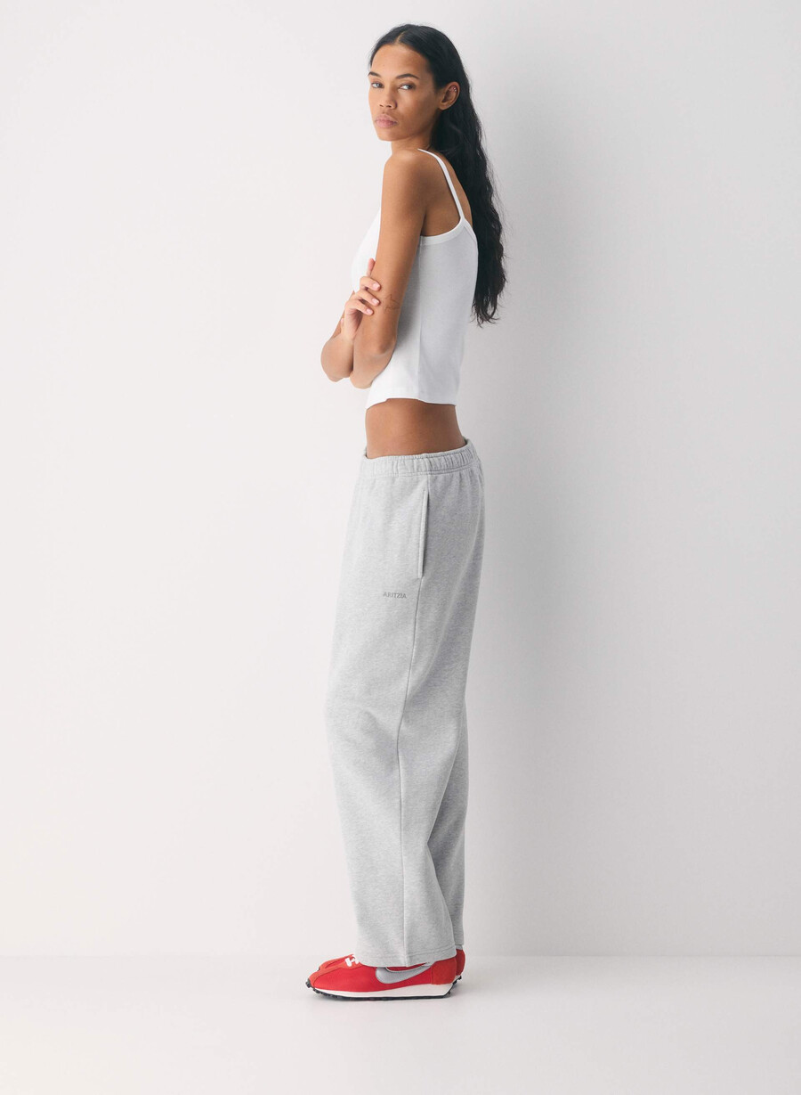 pantaloni de trening cozy sweatfleece mega straight heather chrome