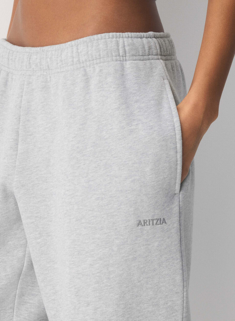 pantaloni de trening cozy sweatfleece mega straight heather chrome