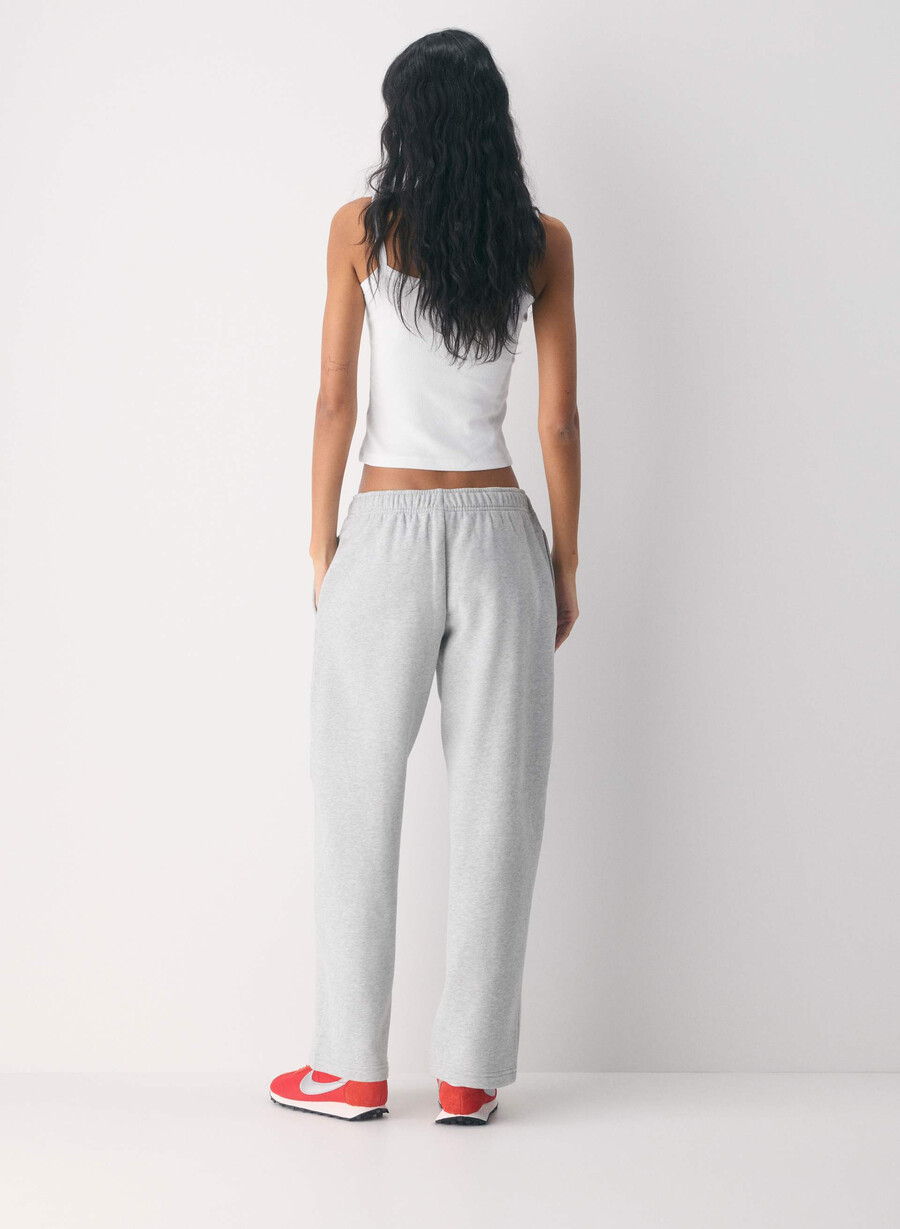 pantaloni de trening cozy sweatfleece mega straight heather chrome