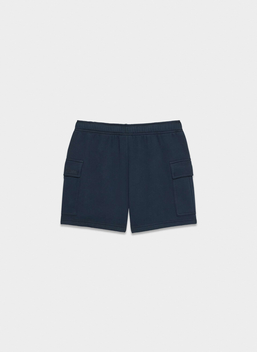 pantaloni scurți confortabili din fleece mega cargo la jumătatea coapsei admiral