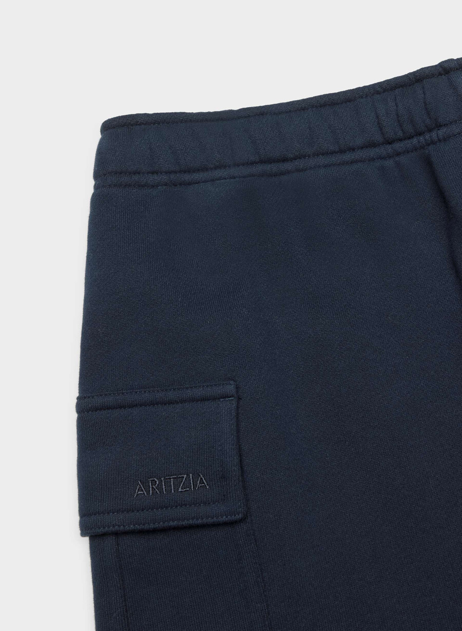 pantaloni scurți confortabili din fleece mega cargo la jumătatea coapsei admiral