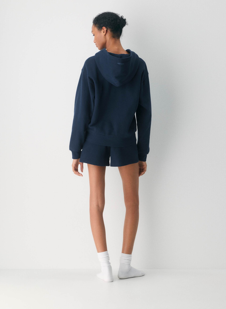 pantaloni scurți mini confortabili din fleece talie înaltă perfecti admiral