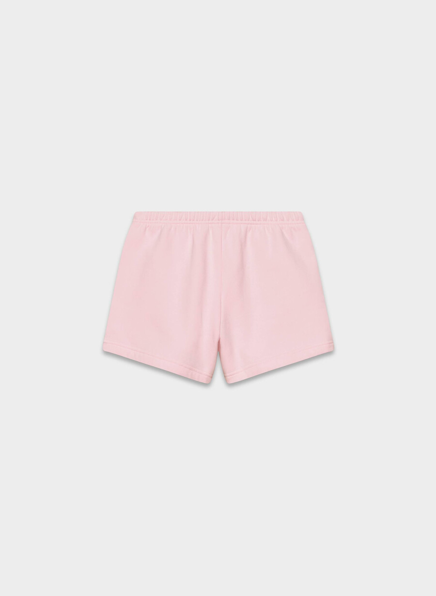 pantaloni scurți mini confortabili din fleece talie înaltă villa pink