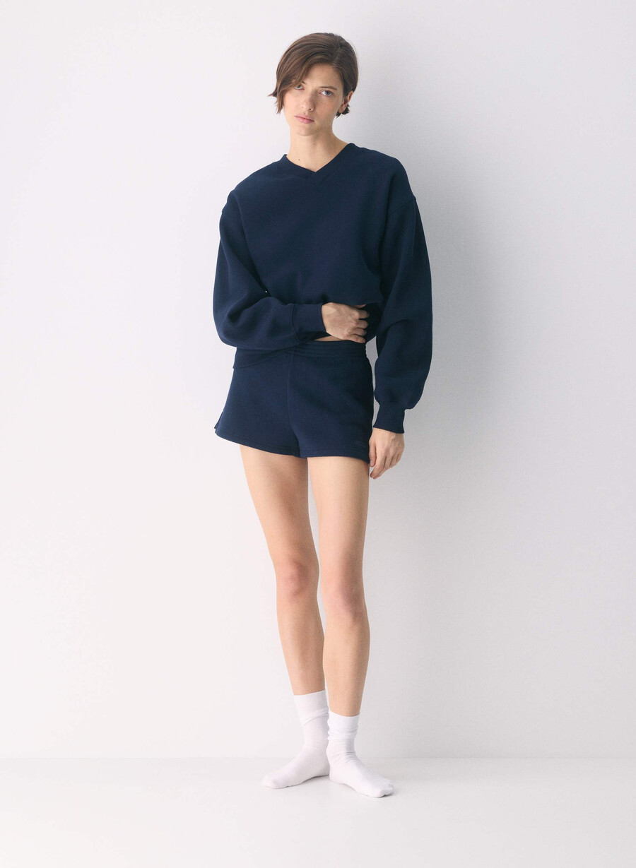 pantaloni scurți confortabili din fleece perfect micro admiral