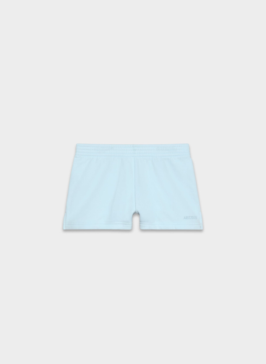 pantaloni scurți confortabili din fleece perfect micro villa blue