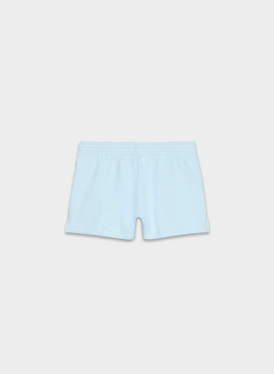pantaloni scurți confortabili din fleece perfect micro villa blue