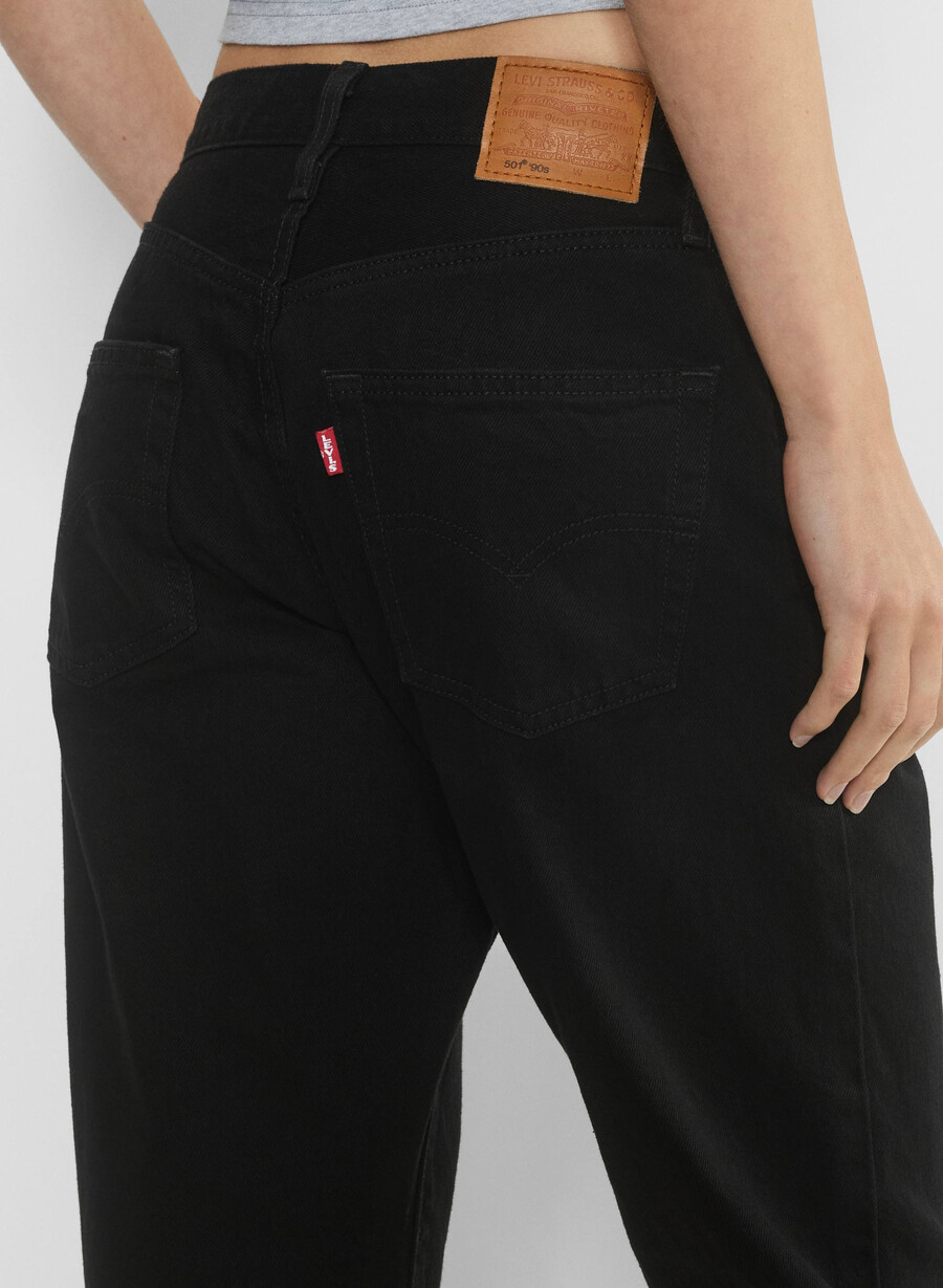 levis 501 jeans anii 90 blacktop clătit