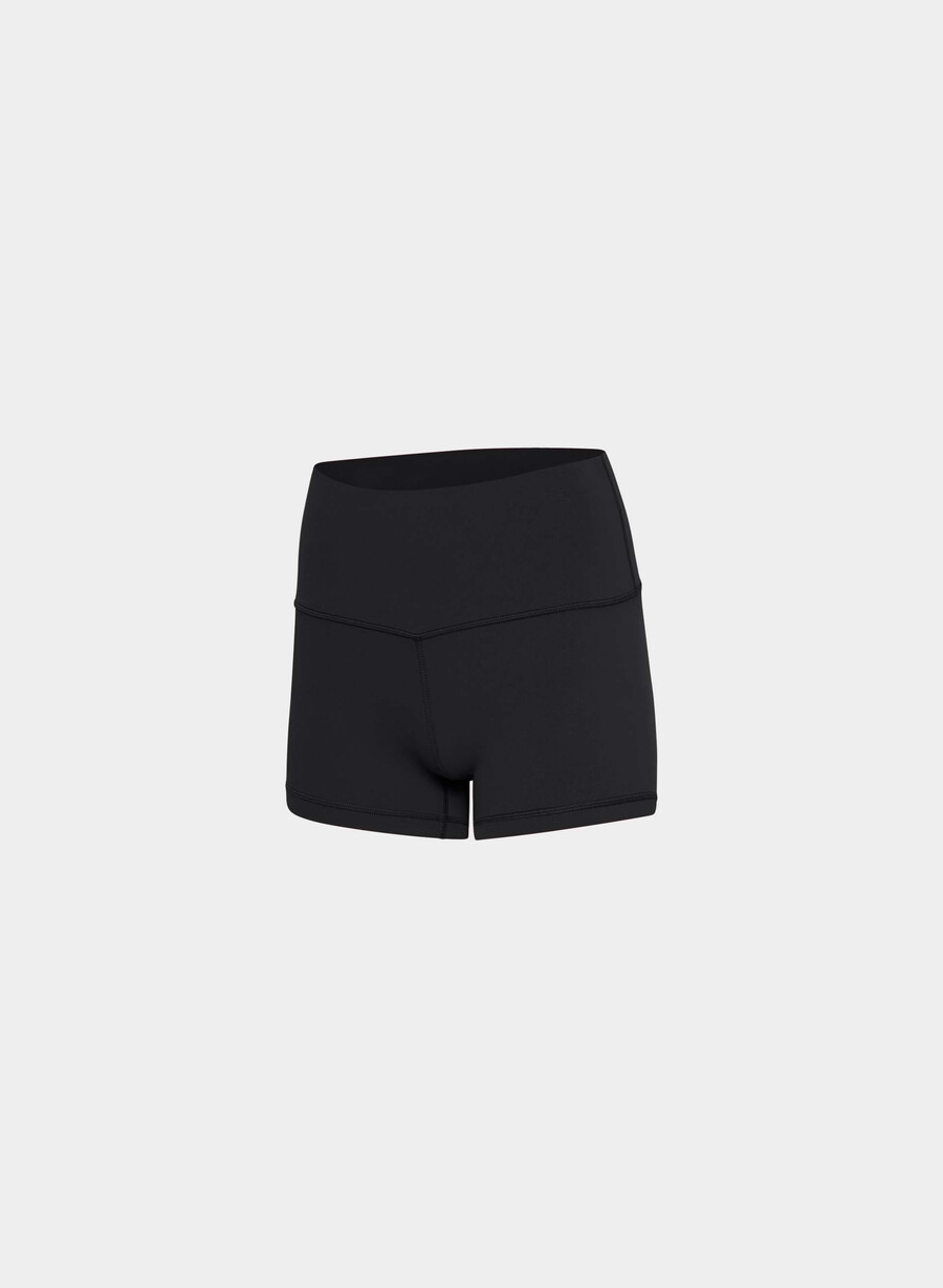 pantaloni scurți butter cheeky hi-rise 76 cm negri