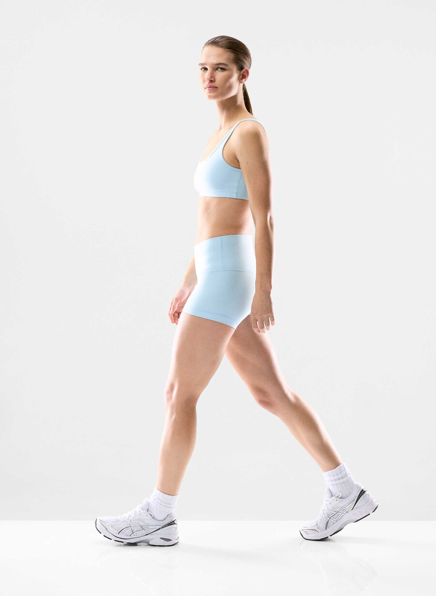 pantaloni scurți butter cheeky hi-rise 76 cm villa blue
