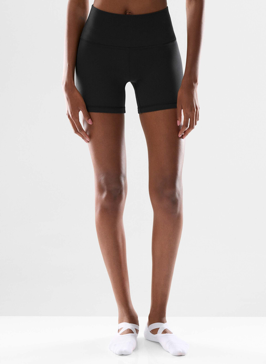 pantaloni scurți butter cheeky hi-rise de 5 negri