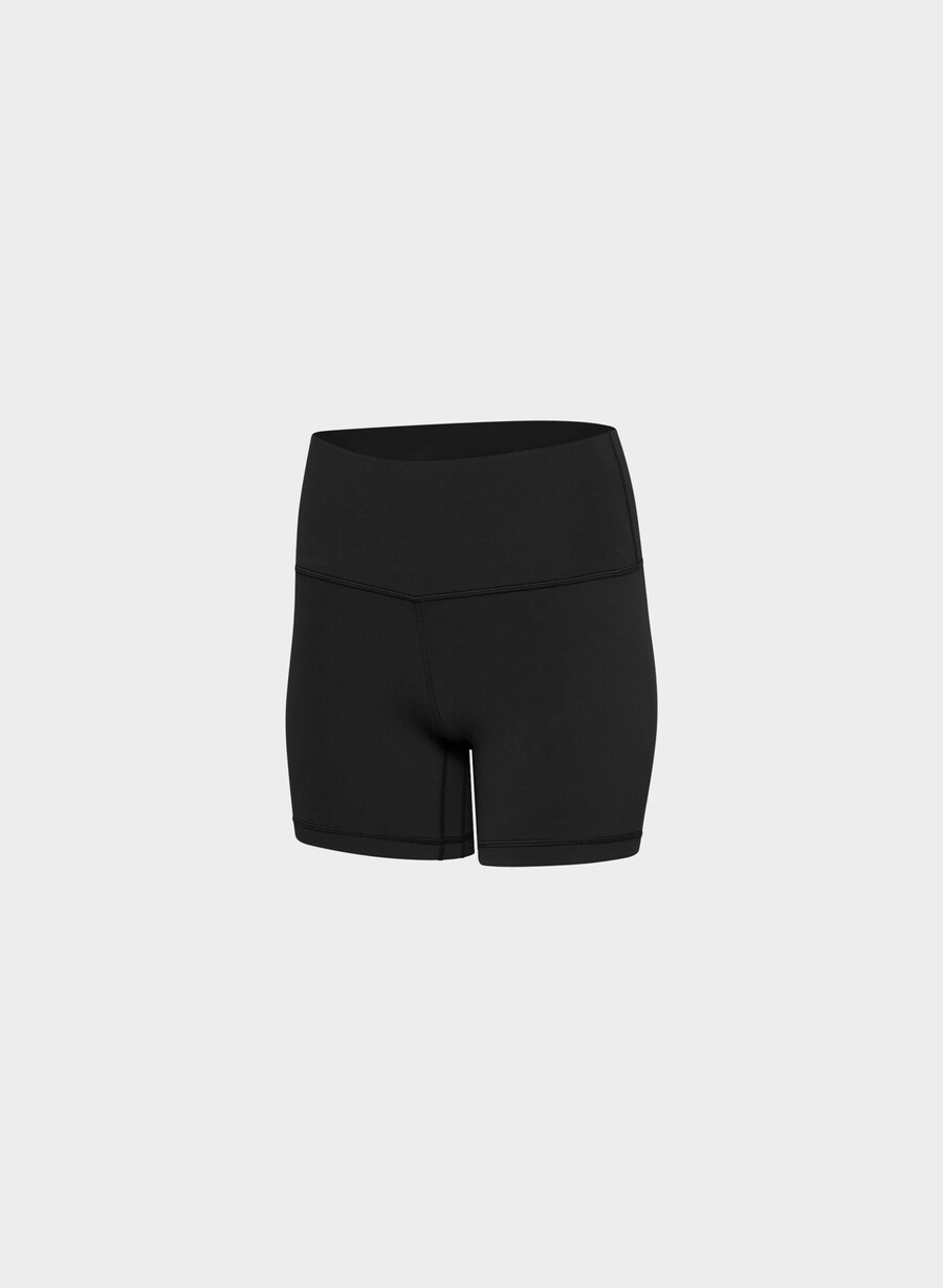 pantaloni scurți butter cheeky hi-rise de 5 negri