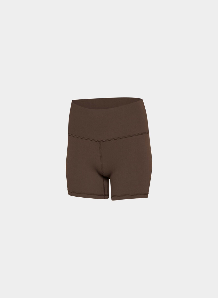 pantaloni scurți butter cheeky hi-rise de 5 cu talie înaltă maro intens