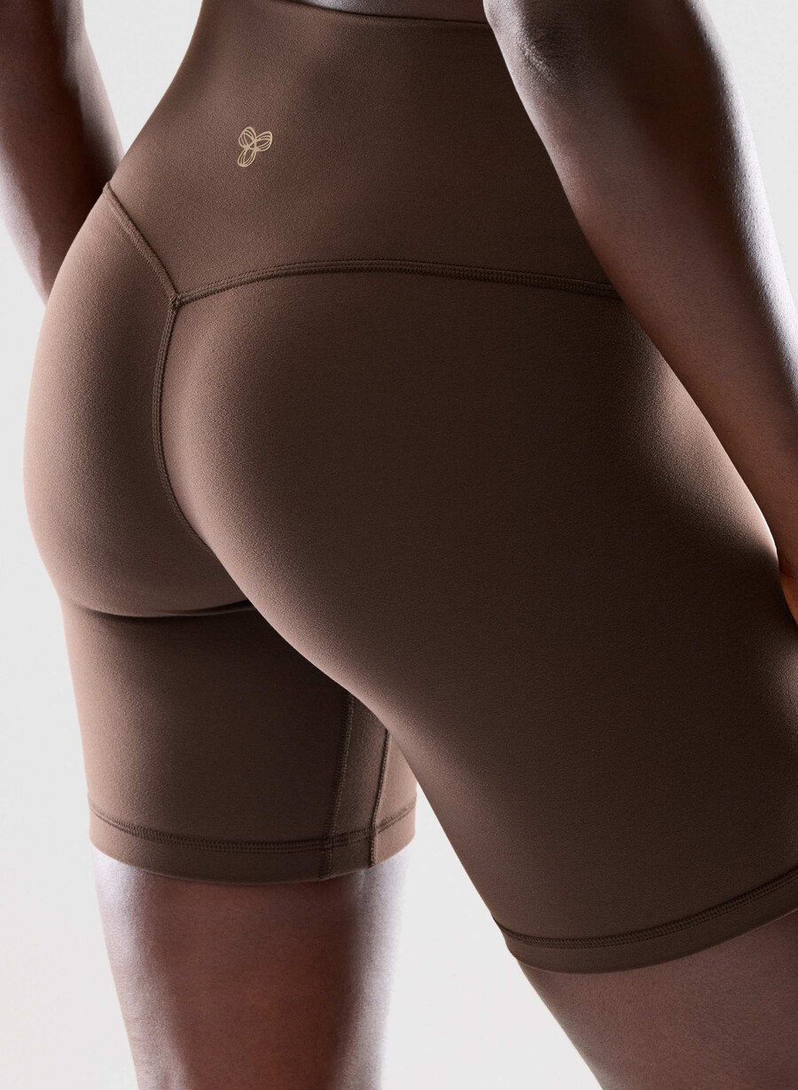pantaloni scurți butter cheeky hi-rise 7 maro mocha rich