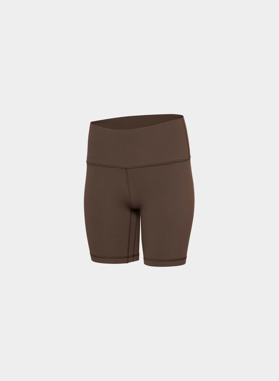 pantaloni scurți butter cheeky hi-rise 7 maro mocha rich
