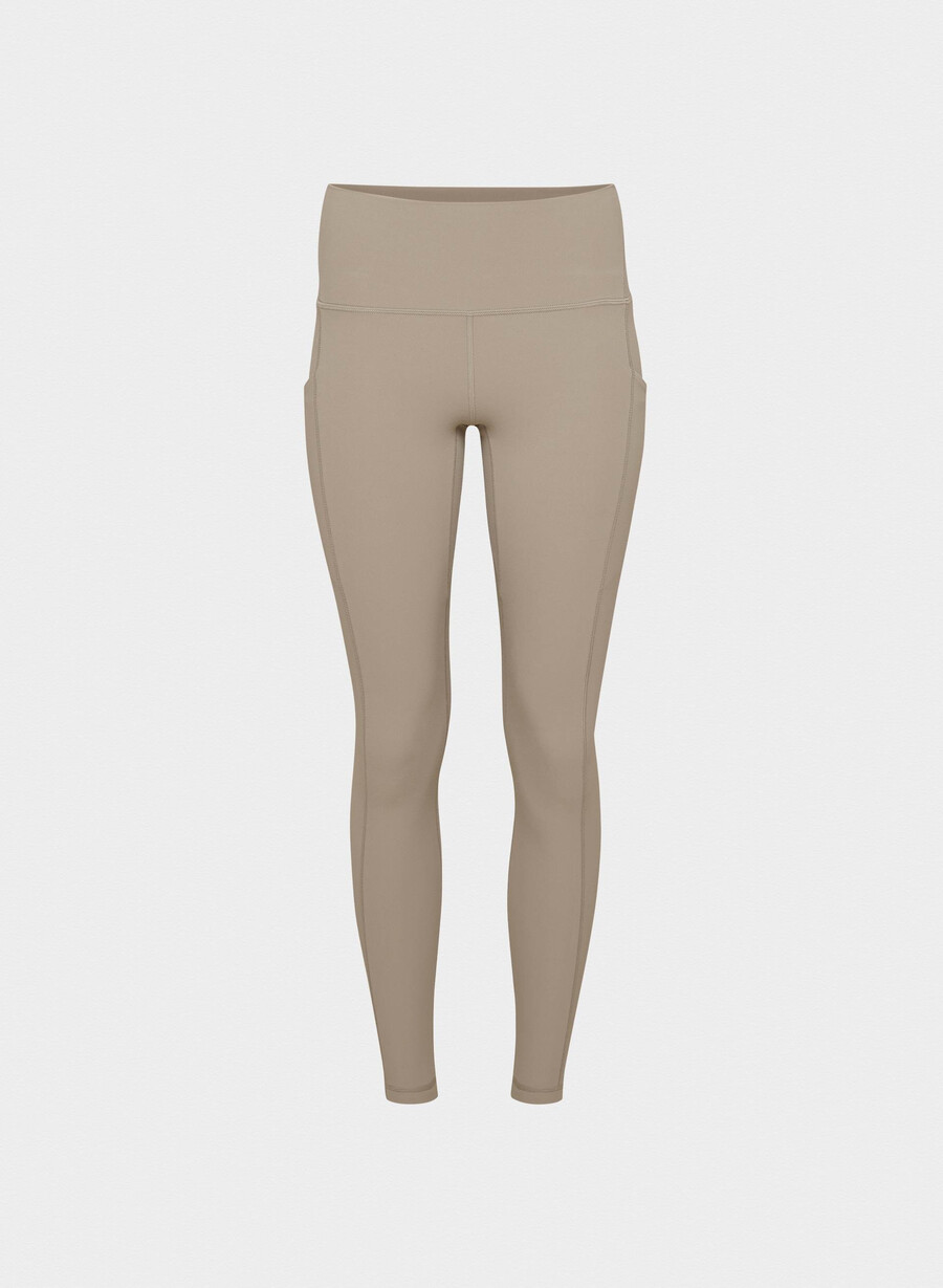 colanți butter cheeky cu talie înaltă și buzunar 66 cm nomad taupe