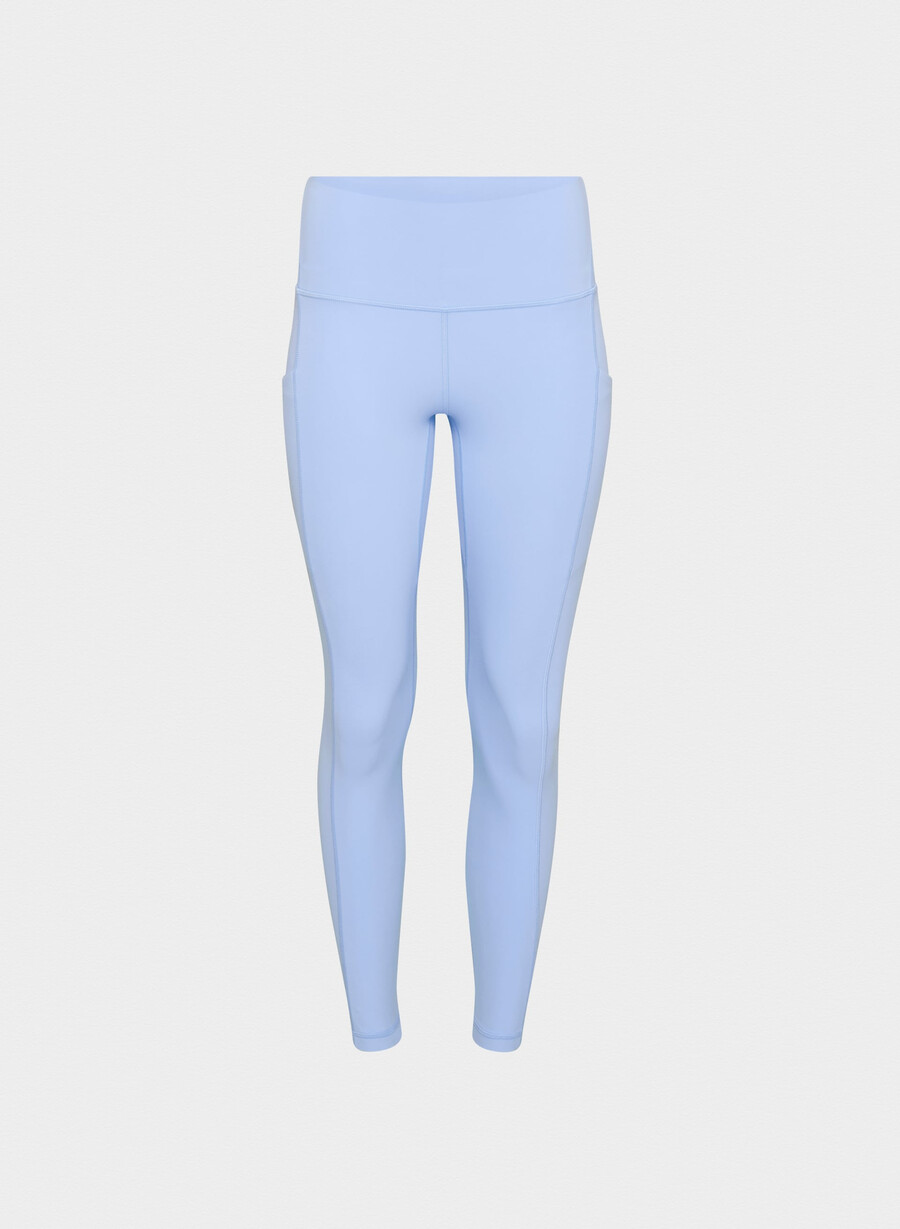 colanți butter cheeky hi-rise cu buzunar 26 - albastru dayflower