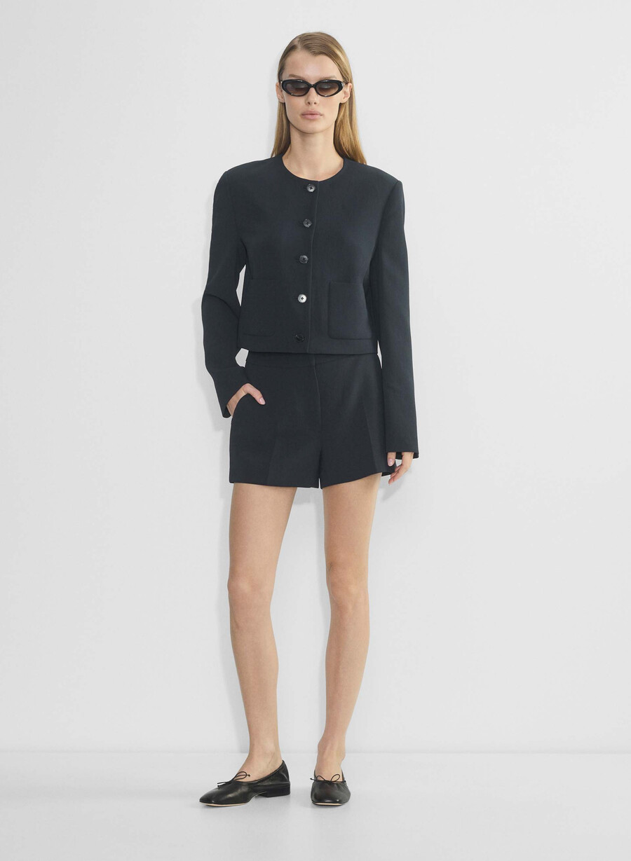 mini-pantaloni scurți limitless short - crepette negri