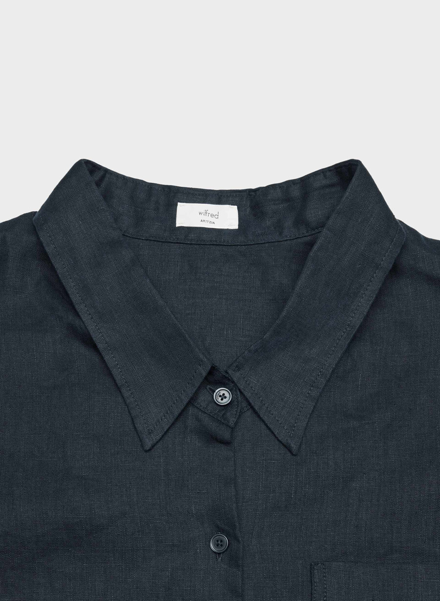 cămașă reminisce relaxed linen dark night navy