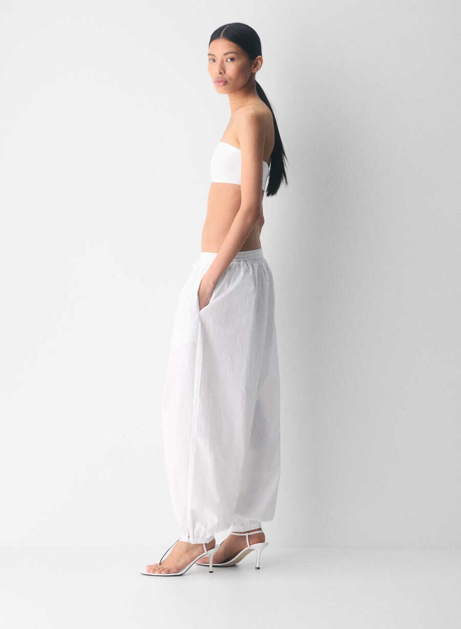 top bandeau original contour sublime alb brillant