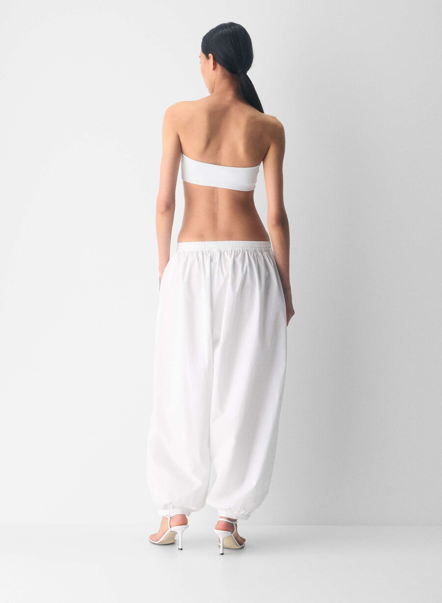 top bandeau original contour sublime alb brillant